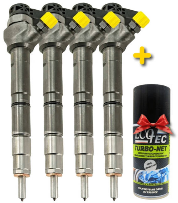 4x Injecteur d'origine Bosch 2.0 TDI AUDI VW 0445110368 0445110369 CFH CFG CFF