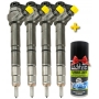 4x Injecteur d'origine Bosch 2.0 TDI AUDI VW 0445110368 0445110369 CFH CFG CFF