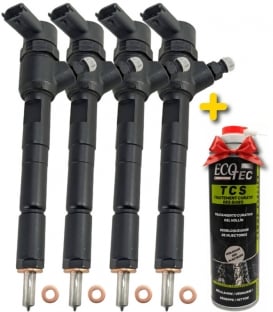 4x Injecteur d'origine Bosch 0445110083 Fiat Doblo Panda Punto 1.3 JTD Multijet