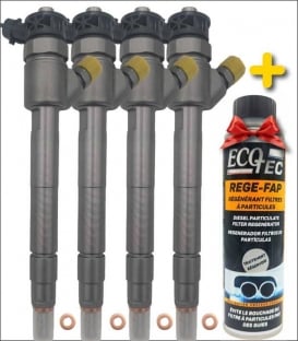 4x Injecteur d'origine Bosch CITROËN PEUGEOT FORD 0445110955 9828959880 JX6Q-9F593-AB